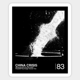 China Crisis / Minimalist Graphic Design Fan Artwork Magnet